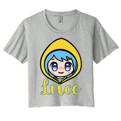 VaticanS Mascot Character Cute Anime Girl Luce Women's Crop Top Tee