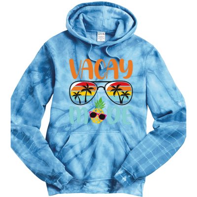 Vacay Mode Cute Vacation Summer Cruise Getaway Holiday Tie Dye Hoodie