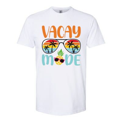 Vacay Mode Cute Vacation Summer Cruise Getaway Holiday Softstyle CVC T-Shirt