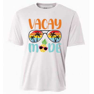 Vacay Mode Cute Vacation Summer Cruise Getaway Holiday Cooling Performance Crew T-Shirt