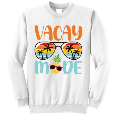 Vacay Mode Cute Vacation Summer Cruise Getaway Holiday Sweatshirt