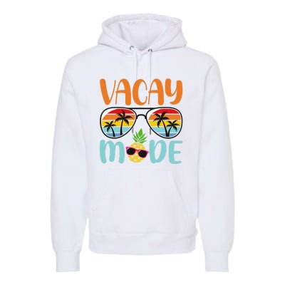 Vacay Mode Cute Vacation Summer Cruise Getaway Holiday Premium Hoodie