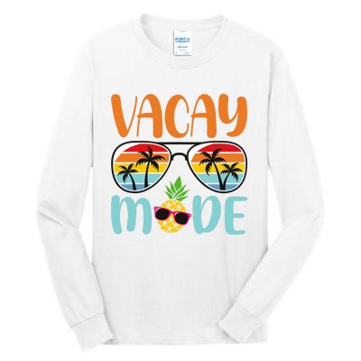 Vacay Mode Cute Vacation Summer Cruise Getaway Holiday Tall Long Sleeve T-Shirt