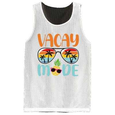 Vacay Mode Cute Vacation Summer Cruise Getaway Holiday Mesh Reversible Basketball Jersey Tank