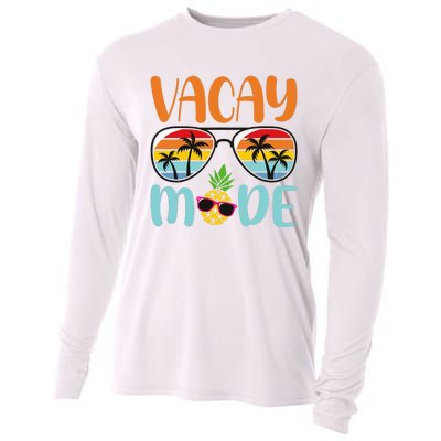 Vacay Mode Cute Vacation Summer Cruise Getaway Holiday Cooling Performance Long Sleeve Crew