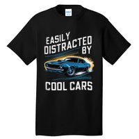 Vintage Muscle Car Easily Distracted By Cool Cars Gift Tall T-Shirt