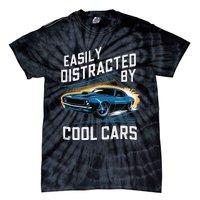 Vintage Muscle Car Easily Distracted By Cool Cars Gift Tie-Dye T-Shirt