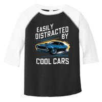 Vintage Muscle Car Easily Distracted By Cool Cars Gift Toddler Fine Jersey T-Shirt