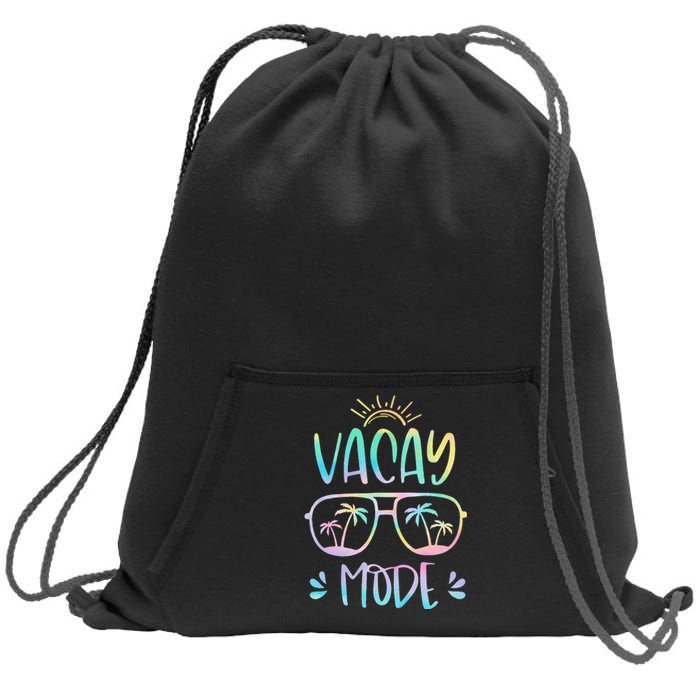 Vacay Mode Cute Vacation Summer Cruise Getaway Holiday Sweatshirt Cinch Pack Bag