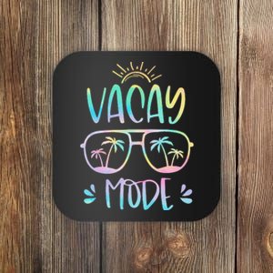 Vacay Mode Cute Vacation Summer Cruise Getaway Holiday Coaster