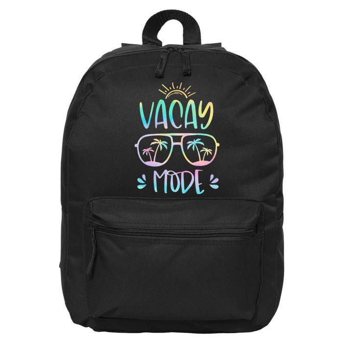 Vacay Mode Cute Vacation Summer Cruise Getaway Holiday 16 in Basic Backpack