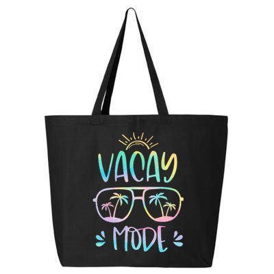 Vacay Mode Cute Vacation Summer Cruise Getaway Holiday 25L Jumbo Tote