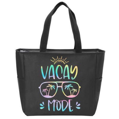 Vacay Mode Cute Vacation Summer Cruise Getaway Holiday Zip Tote Bag