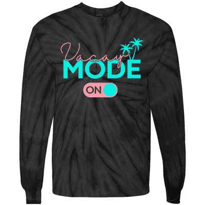 Vacay Mode Cute Vacation Summer Cruise Getaway Tie-Dye Long Sleeve Shirt