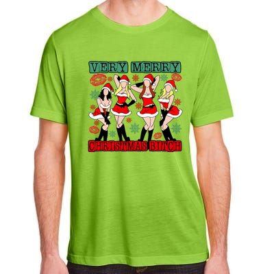 Very Merry Christmas Bitch Funny Girls Iconic Holiday Season Dancing Adult ChromaSoft Performance T-Shirt