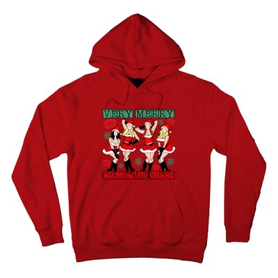 Very Merry Christmas Bitch Funny Girls Iconic Holiday Season Dancing Hoodie