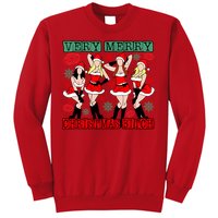 Very Merry Christmas Bitch Funny Girls Iconic Holiday Season Dancing Sweatshirt