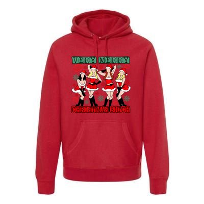 Very Merry Christmas Bitch Funny Girls Iconic Holiday Season Dancing Premium Hoodie