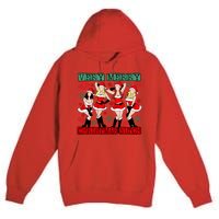 Very Merry Christmas Bitch Funny Girls Iconic Holiday Season Dancing Premium Pullover Hoodie