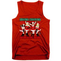 Very Merry Christmas Bitch Funny Girls Iconic Holiday Season Dancing Tank Top