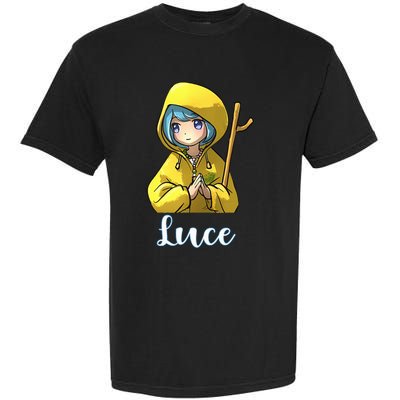 VaticanS Mascot Character Cute Anime Girl Luce Garment-Dyed Heavyweight T-Shirt