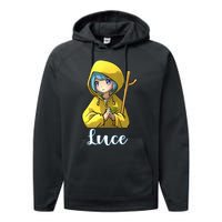 VaticanS Mascot Character Cute Anime Girl Luce Performance Fleece Hoodie