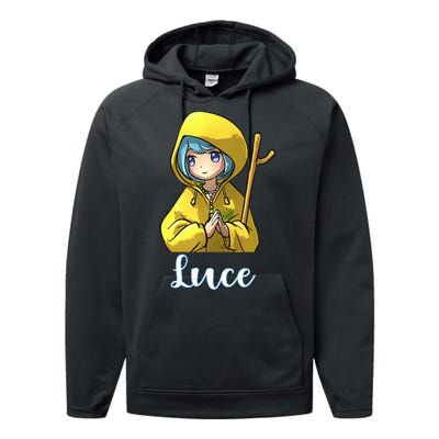 VaticanS Mascot Character Cute Anime Girl Luce Performance Fleece Hoodie