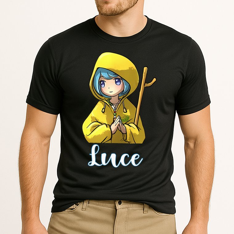 VaticanS Mascot Character Cute Anime Girl Luce Cooling Performance Crew T-Shirt