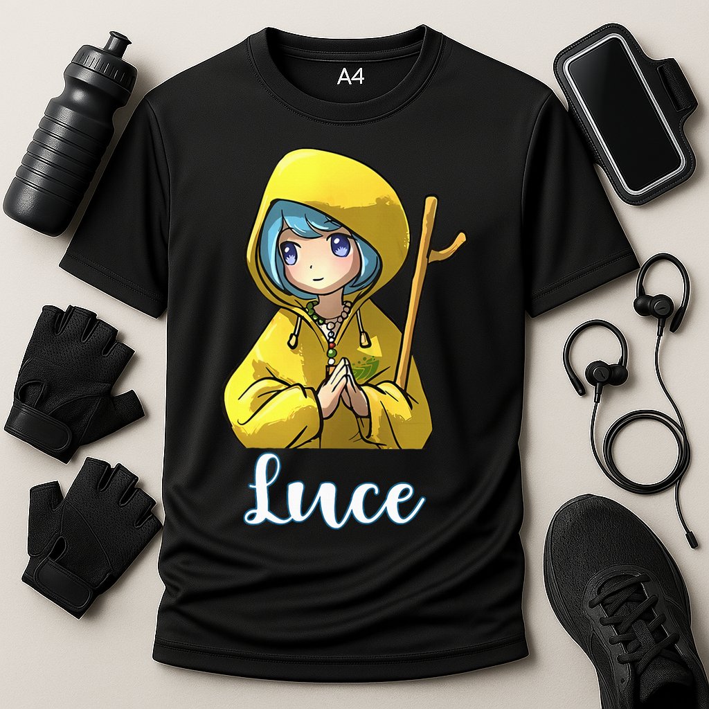 VaticanS Mascot Character Cute Anime Girl Luce Cooling Performance Crew T-Shirt
