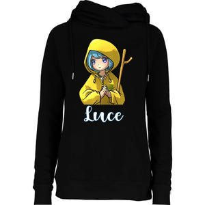 VaticanS Mascot Character Cute Anime Girl Luce Womens Funnel Neck Pullover Hood