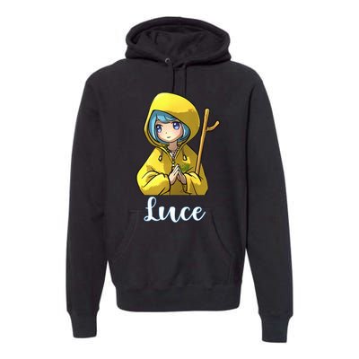 VaticanS Mascot Character Cute Anime Girl Luce Premium Hoodie