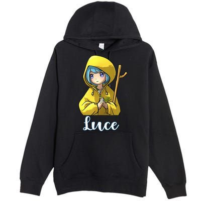 VaticanS Mascot Character Cute Anime Girl Luce Premium Pullover Hoodie