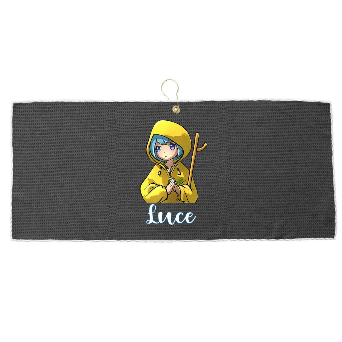 VaticanS Mascot Character Cute Anime Girl Luce Large Microfiber Waffle Golf Towel