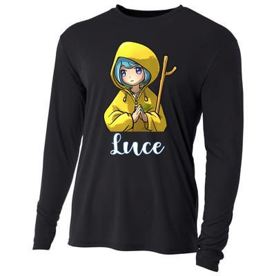 VaticanS Mascot Character Cute Anime Girl Luce Cooling Performance Long Sleeve Crew