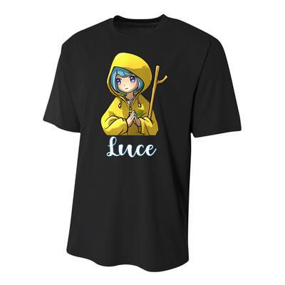 VaticanS Mascot Character Cute Anime Girl Luce Youth Performance Sprint T-Shirt