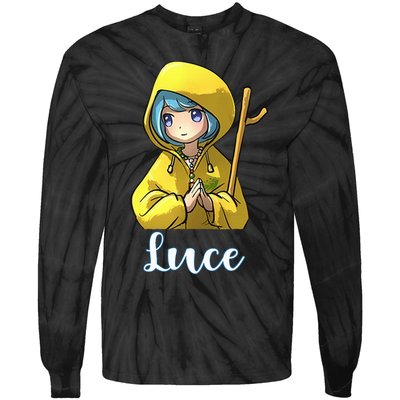 VaticanS Mascot Character Cute Anime Girl Luce Tie-Dye Long Sleeve Shirt