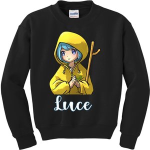 VaticanS Mascot Character Cute Anime Girl Luce Kids Sweatshirt