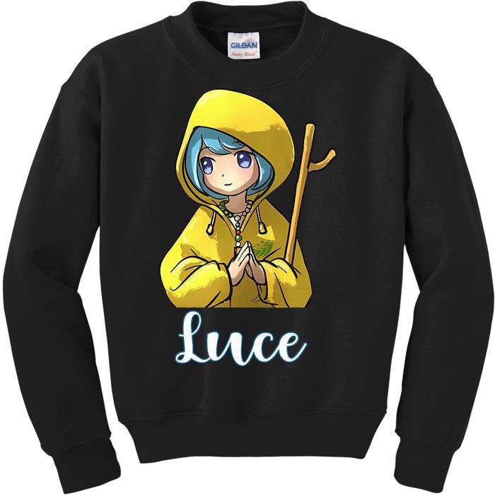 VaticanS Mascot Character Cute Anime Girl Luce Kids Sweatshirt