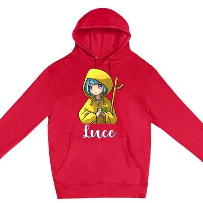 VaticanS Mascot Character Cute Anime Girl Luce Premium Pullover Hoodie