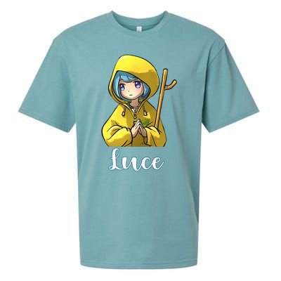 VaticanS Mascot Character Cute Anime Girl Luce Sueded Cloud Jersey T-Shirt