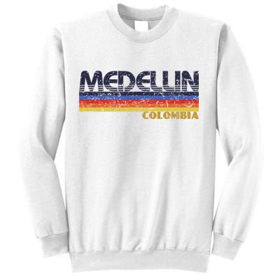Vintage Medellin Colombia Retro Design Sweatshirt