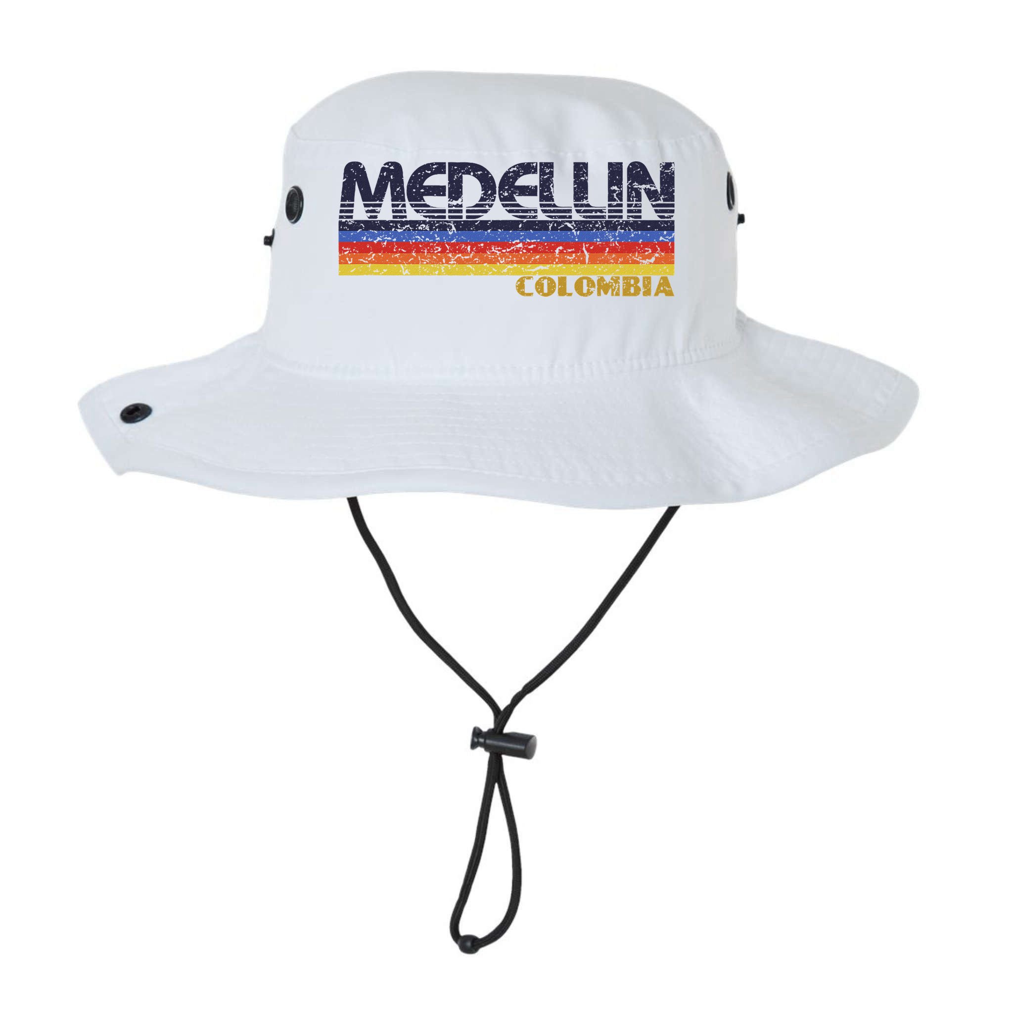 Vintage Medellin Colombia Retro Design Bucket Hat