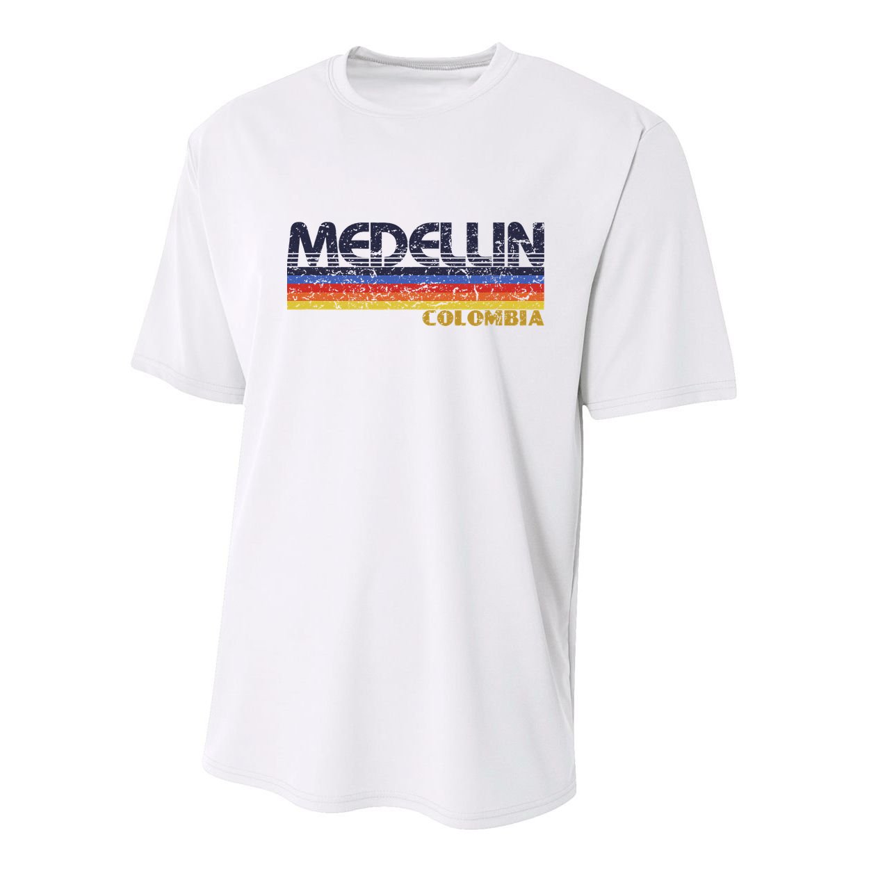Vintage Medellin Colombia Retro Design Youth Performance Sprint T-Shirt