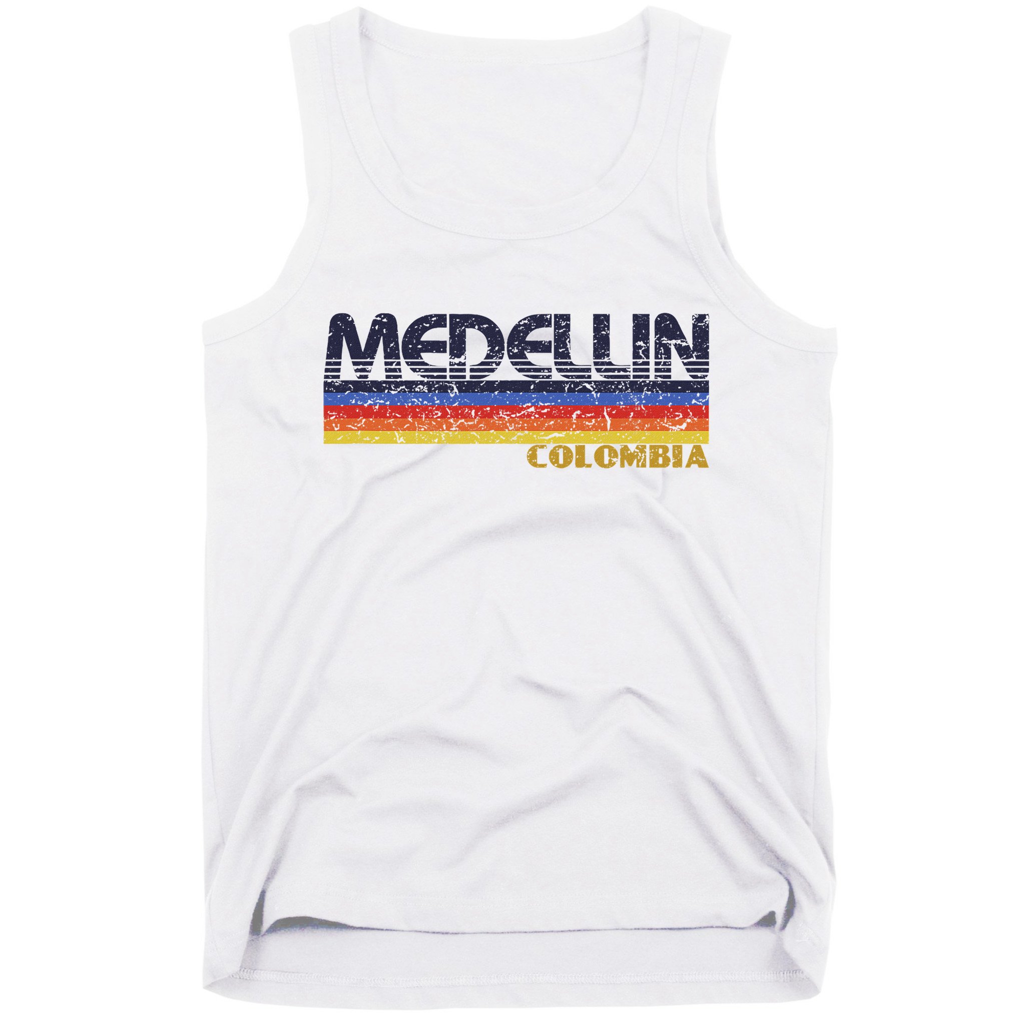 Vintage Medellin Colombia Retro Design Tank Top