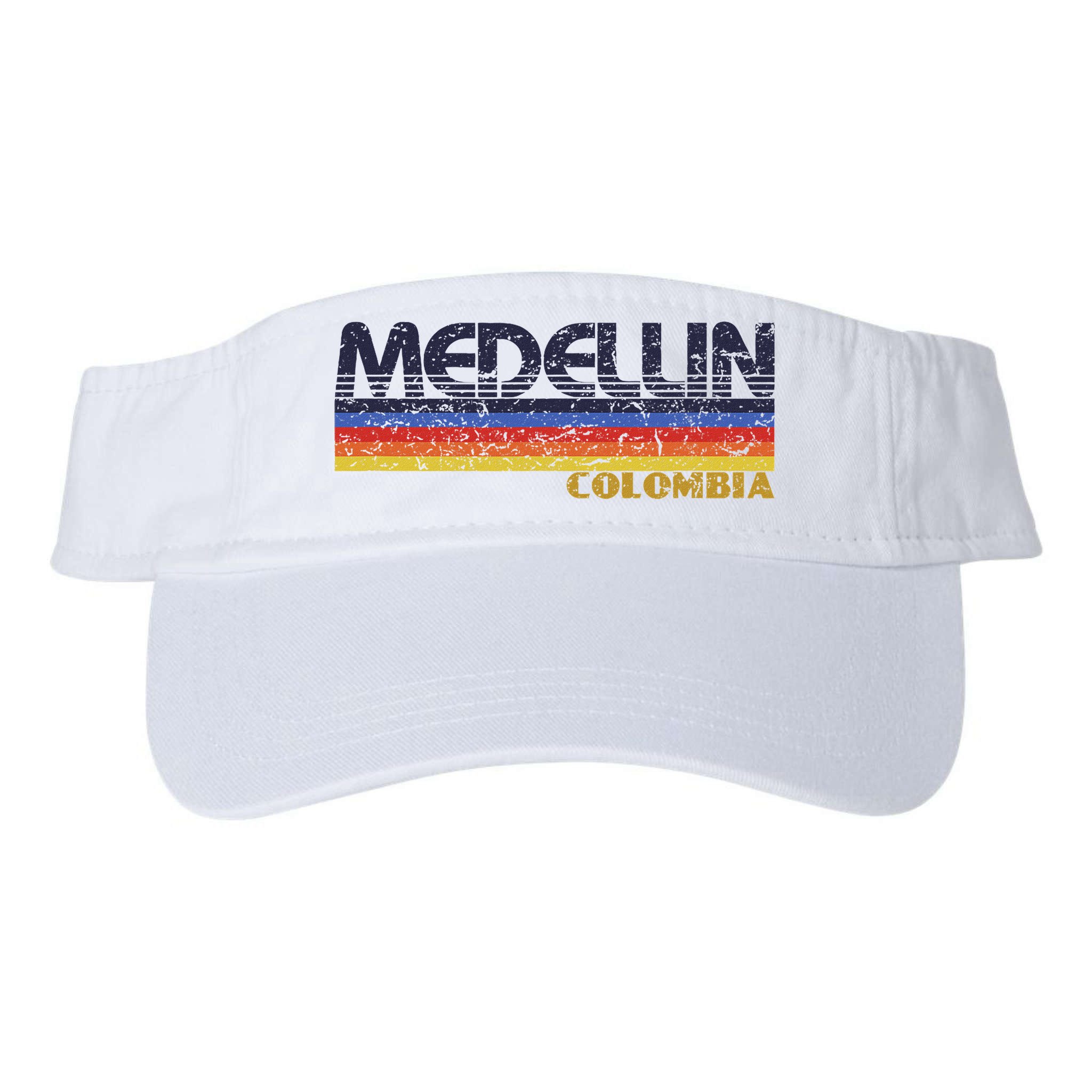 Vintage Medellin Colombia Retro Design Visor