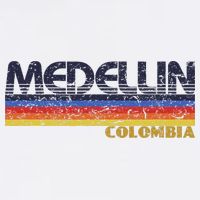 Vintage Medellin Colombia Retro Design Visor