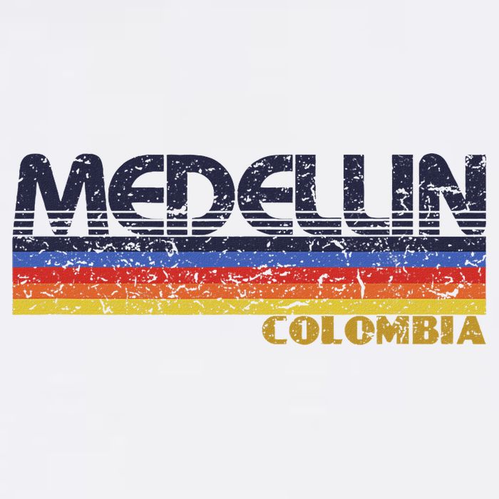 Vintage Medellin Colombia Retro Design Visor