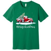 Vintage Merry Christmas Red Truck Old Fashioned Xmas Gift Premium T-Shirt