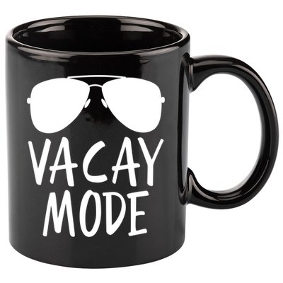 Vacay Mode Cute Vacation Summer Gift 11oz C Handle Ceramic Mug