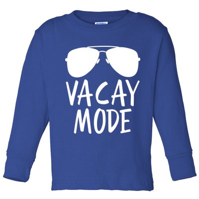Vacay Mode Cute Vacation Summer Gift Toddler Long Sleeve Shirt
